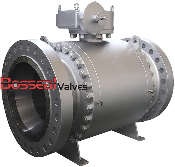 300 LB Trunnion Mounted Ball Valves, 16 Inch, ASTM A105N, RF