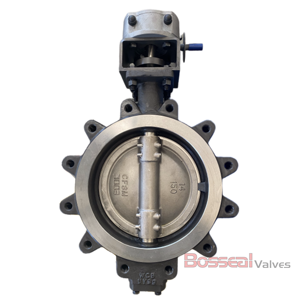 ASTM A216 WCB Double Offset Butterfly Valve, CL 150, 12 IN