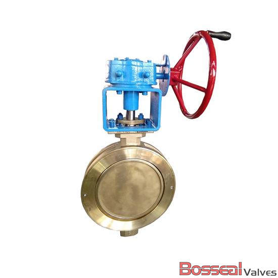 ASTM B148 C95800 Double Offset Butterfly Valve, CL150, 2IN