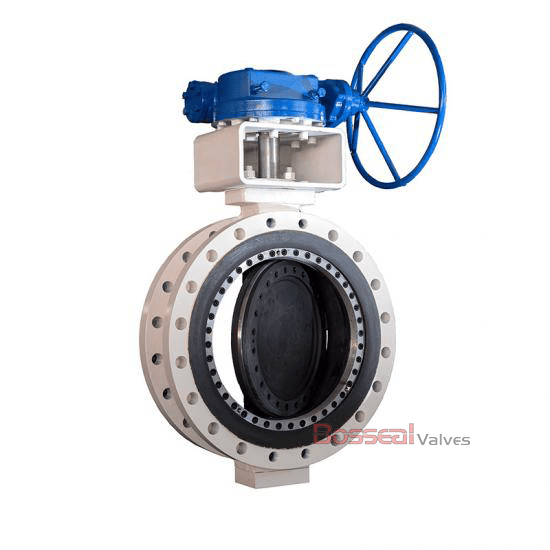 Double Offset Flanged Butterfly Valve, CF8, 32 IN, CL 300 LB