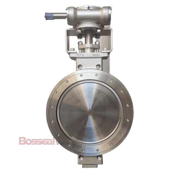 EN 593 Soft Seated Butterfly Valve, A351 CF8, 24 IN, 150 LBS