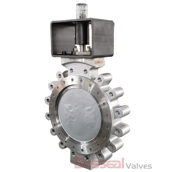 EN 593 Soft Seated Butterfly Valve, A890 4A, CL 150, 30 IN