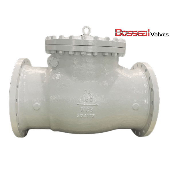 API 6D Swing Check Valve, ANSI 300, 18 IN, ASTM A351 CF8, RF