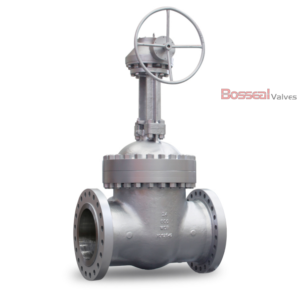 API 600 Gate Valve, ASTM A890 4A, 24 IN, 900 LB, OS&Y, BB