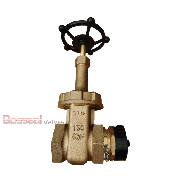 ASTM B62 C83600 Gate Valve, 3/4 Inch, CL 150, MSS SP-80