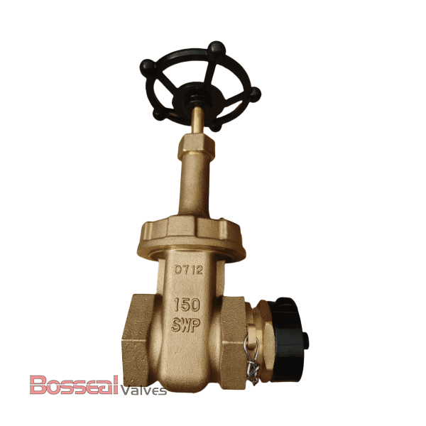 Bronze B62 C83600 Gate Valve, 2-1/2 IN, 200 LB, Threaded