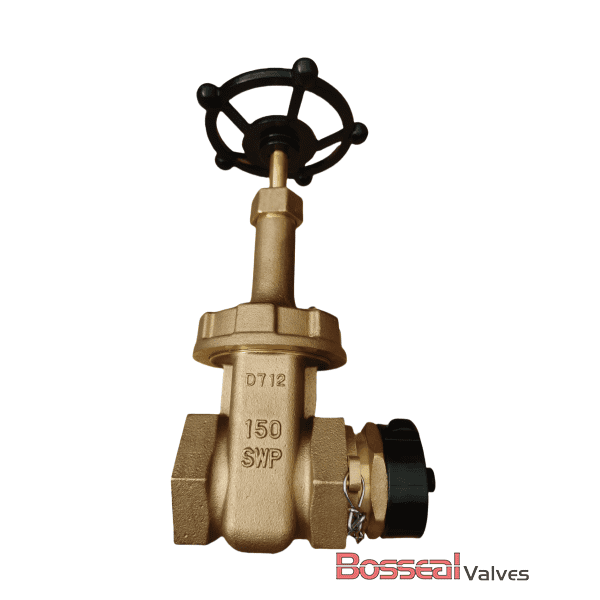 Bronze Gate Valve, ASTM B62 C83600, 1/2 IN, 200 LB, MSS SP-80